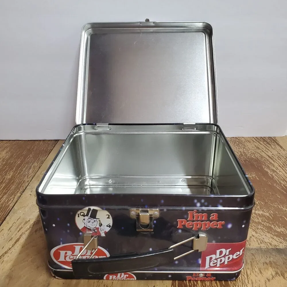 Vintage 2001 Dr Pepper McDonald's Metal Lunchbox Collectible Advertising Tin Box